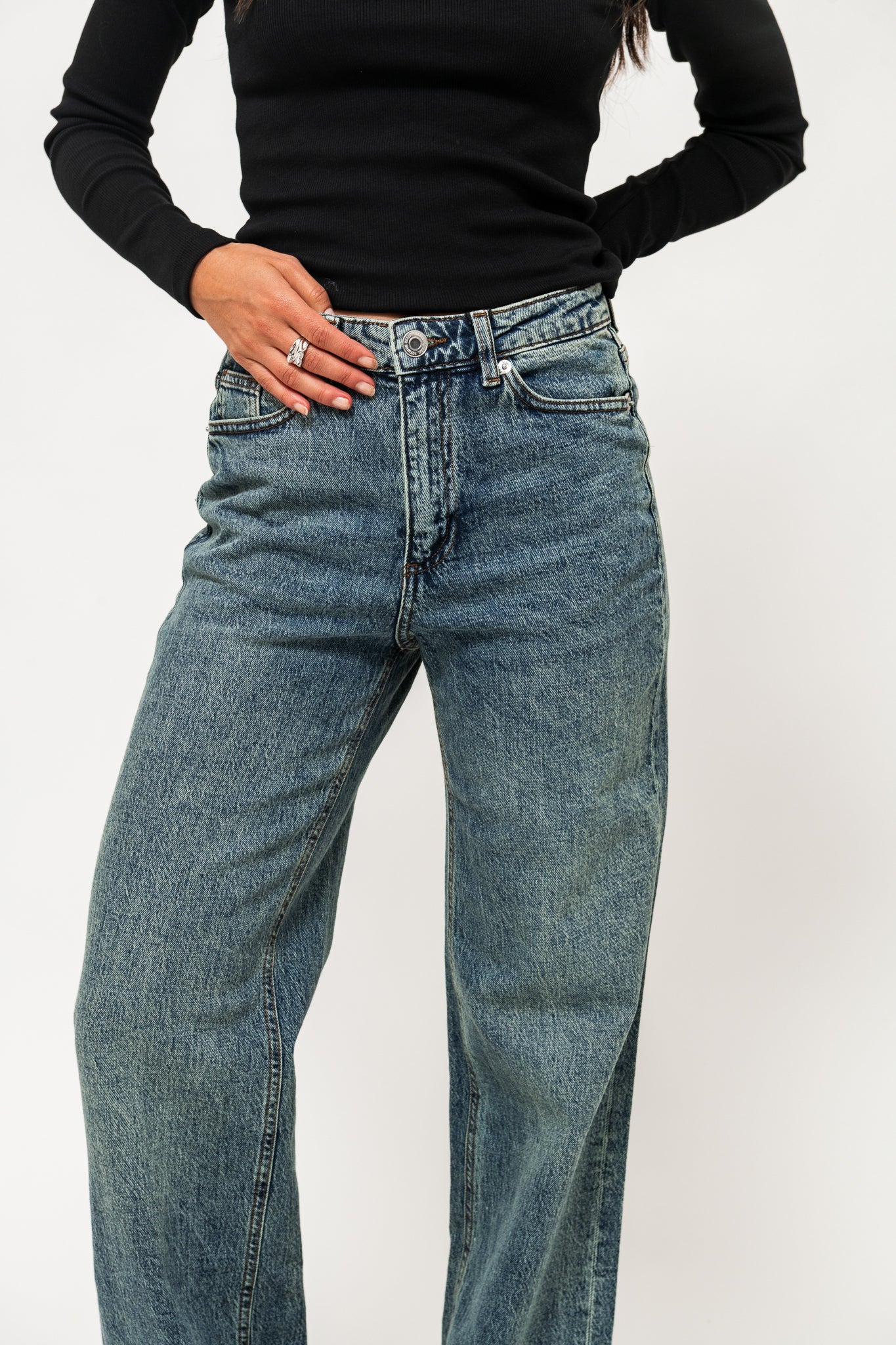 VMTESSA Wide Jeans - Medium Blue Tinted Denim